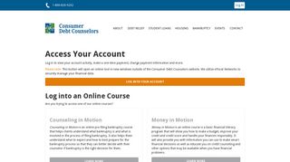 Access Your Account | Consumer Debt Counselors