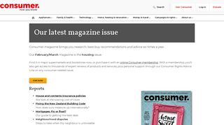 Our latest magazine issue - Consumer NZ