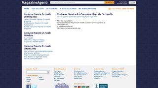 Consumer Reports On Health Customer Service - Magazine-Agent.com