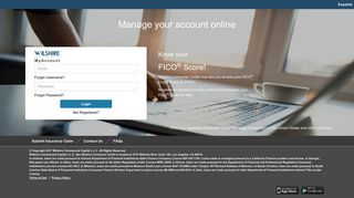 MyAccount - Home Page - Wilshire Consumer Credit