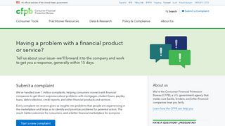Submit a complaint | Consumer Financial Protection Bureau