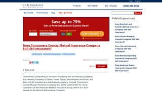 Does Consumers County Mutual Insurance Company Still Sell ...
