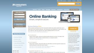 Online Business Banking | Consumers Credit Union