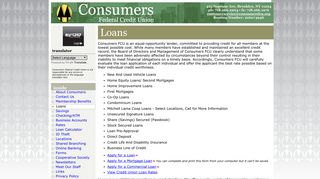 Loans | Consumers FCU