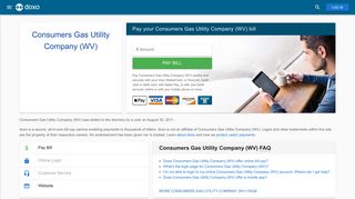 Consumers Gas Utility Company (WV): Login, Bill Pay, Customer ...