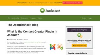 What is the Contact Creator Plugin in Joomla? - Joomlashack