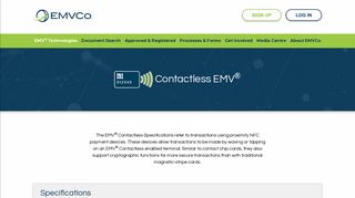 Contactless The EMV ® Contactless Specifications - EMVCo