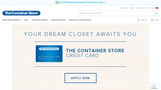 The Container Store Credit Card | The Container Store