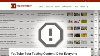 YouTube Beta Testing Content ID for Everyone - Plagiarism Today