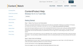 ContentProtect Help | ContentWatch