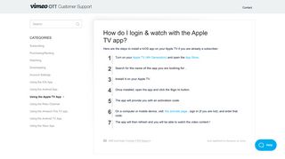 How do I login & watch with the Apple TV app? - Vimeo OTT Customer ...
