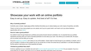 Why Create a Portfolio | The Freelancer, by Contently - Contently.net