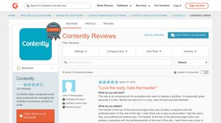 Contently Reviews 2019 | G2 Crowd