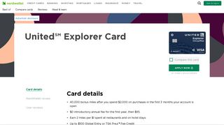 United Airlines Credit Card Offer Details | NerdWallet