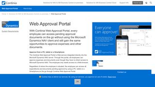 Web Approval Portal - approve on the go - Continia