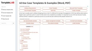 40 Use Case Templates & Examples (Word, PDF) - Template Lab