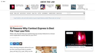 10 Reasons Why Contract Express Is Best For Your Law Firm | Above ...