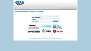 Team Basement Systems Dealers Only Area