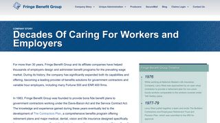Company Story - Fringe Benefit Group