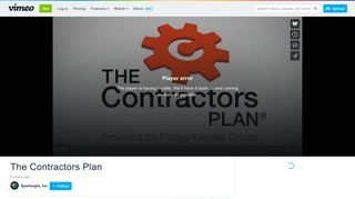 The Contractors Plan on Vimeo