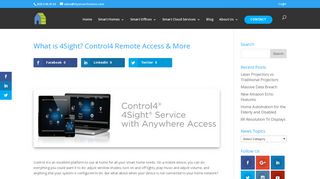 What is 4Sight? Control4 Remote Access & More - Smart Homes, Inc.