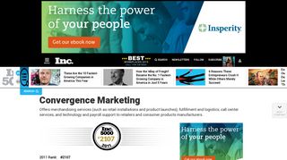 Convergence Marketing - Hanover, MD - Inc.com