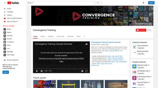 Convergence Training - YouTube