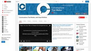 Conversations That Matter, with Stuart McNish - YouTube