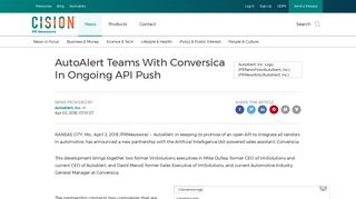 AutoAlert Teams With Conversica In Ongoing API Push - PR Newswire