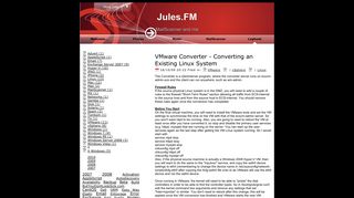 VMware Converter - Converting an Existing Linux System - Julian Field