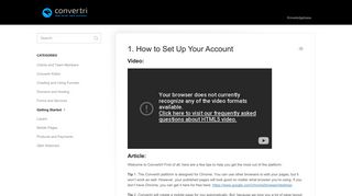 1. How to Set Up Your Account - Convertri Knowledge Base