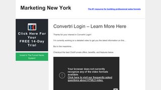 Convertri Login – Learn More Here | Marketing New York