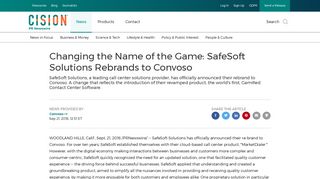 SafeSoft Solutions Rebrands to Convoso - PR Newswire