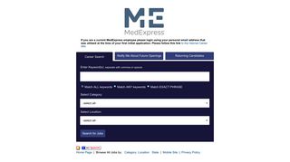 MedExpress Urgent Care Jobs Portal