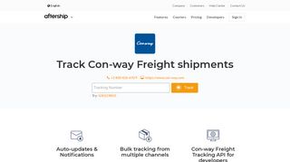Con-way Freight Tracking - AfterShip