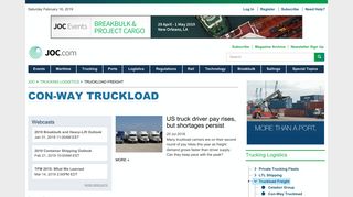 Con-Way Truckload - JOC.com