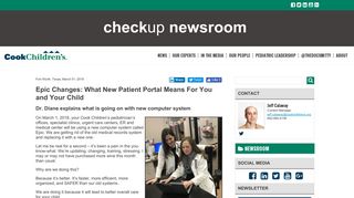 Epic Changes: What New Patient Portal Means For You and Your Child