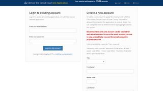 Login to existing account - Cook County Clerk of the Circuit Court ...