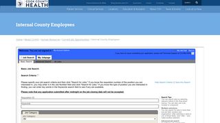 Internal County Employees – Cook County Health