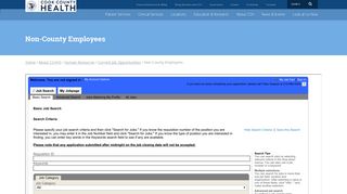 Non-County Employees – Cook County Health