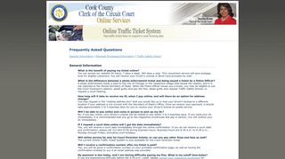Clerk of the Circuit Court Online Traffic Information and Plea System