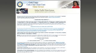 Online Traffic Ticket System - Cook County Clerk of the Circuit Court ...