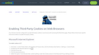 Enabling Third-Party Cookies on Web Browsers - ResOnline