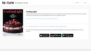 Cooking Light Magazine Digital Subscription | Get Free Trial – Texture