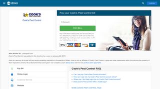 Cook's Pest Control: Login, Bill Pay, Customer Service and Care Sign-In