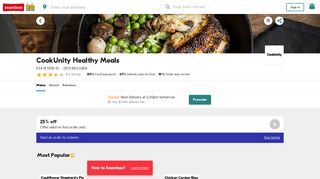 CookUnity Healthy Meals - New York, NY Restaurant | Menu + ...