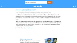 Are you a campsite owner? - Cool Camping