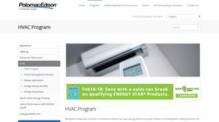 HVAC - Potomac Edison | FirstEnergy