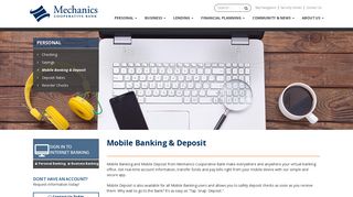 Mobile Banking & Deposit | Mechanics Cooperative Bank