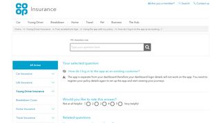 How do I log in to the app as an existing customer? - Co-Op Insurance